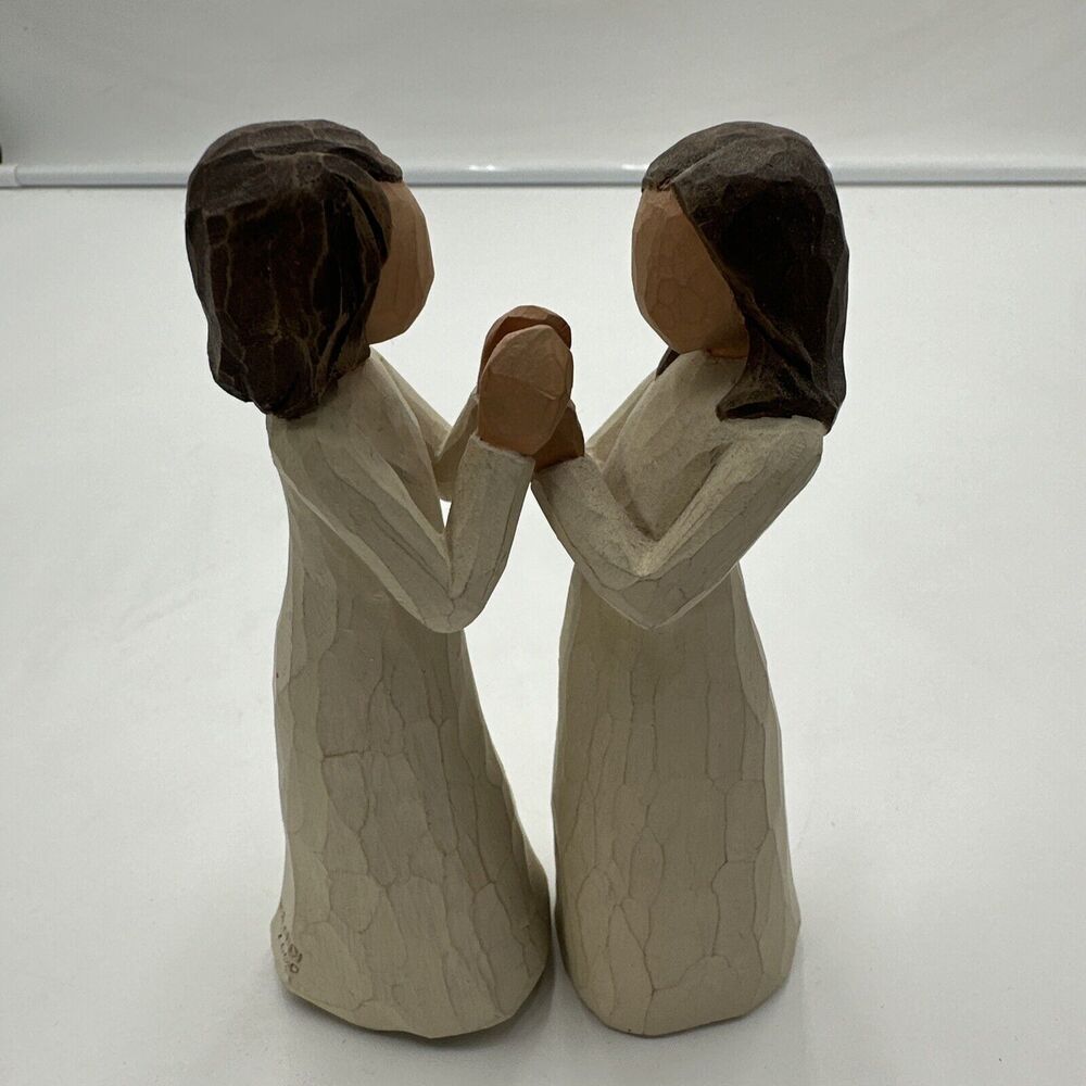 VINTAGE WILLOW TREE “SISTERS BY HEART”, SCULPTED HAND PAINTED FIGURE! 2000